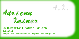 adrienn kainer business card
